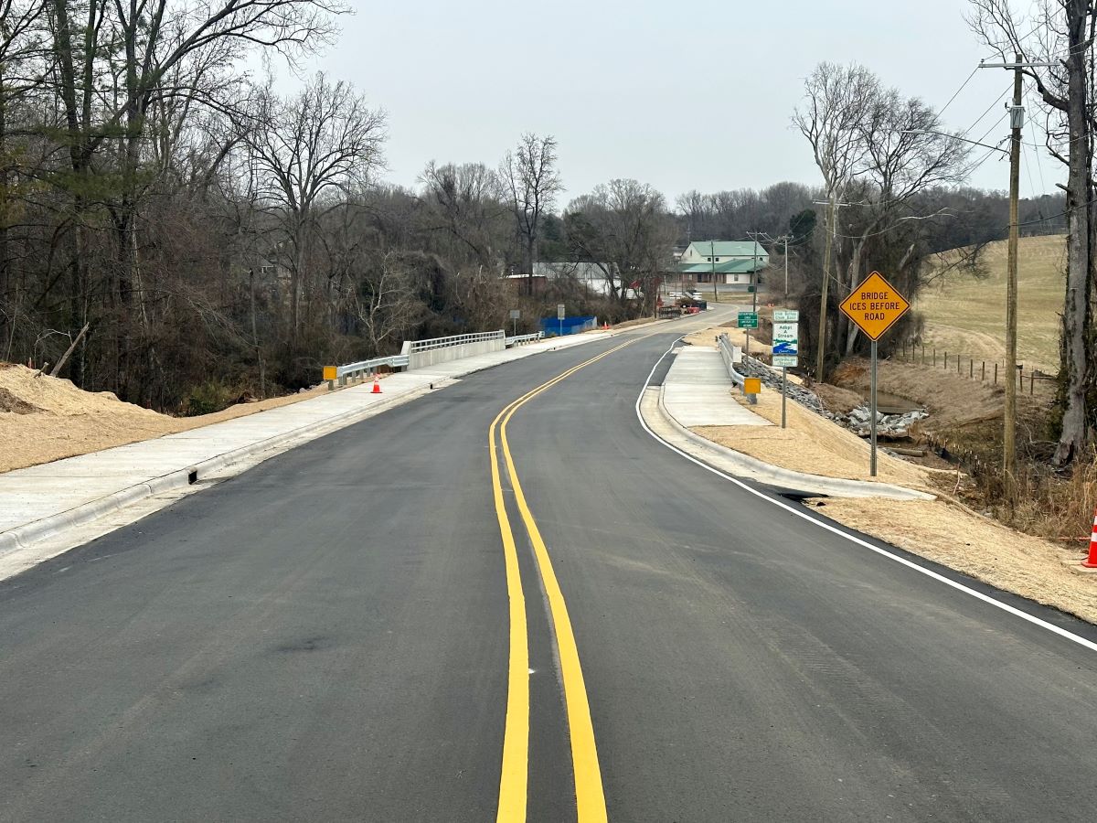 New Lincoln Street bridge in Concord, NC